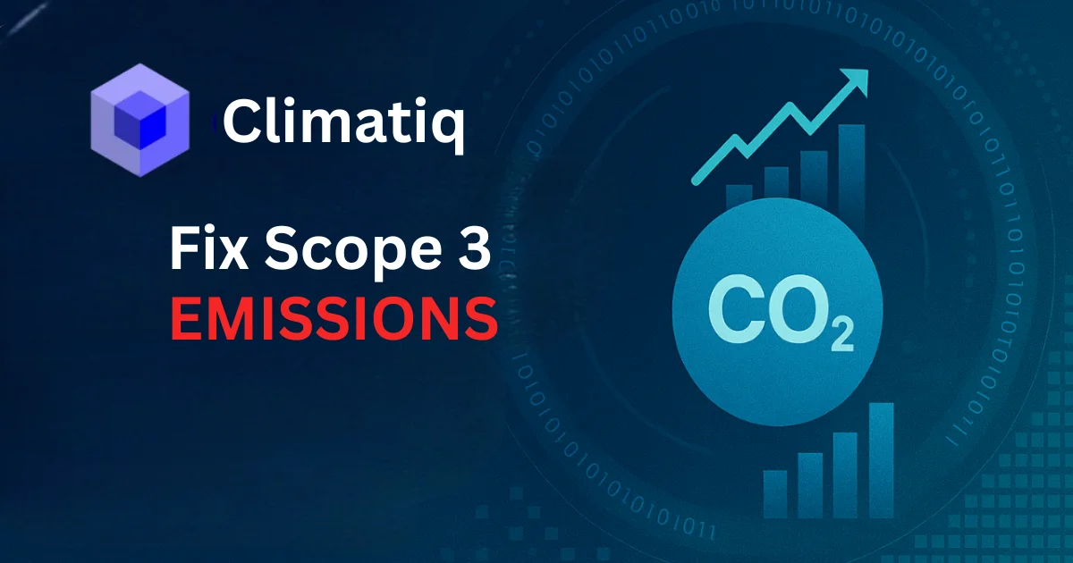 Climatiq Closes $11.6M Series A to Fix Scope 3 with AI Carbon Data